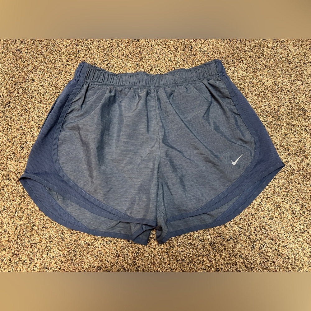 Nike Shorts Dri Fit Women’s Medium Heathered Navy Lined Running Short
